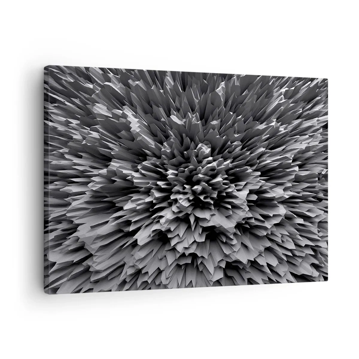Vászonkép - Absztrakt szerkezet szürke árnyalatokban - 70x50cm - Ennél élesebb már nem lehet. - Modern fali dekoráció nappalihoz és hálószobához ARTTOR