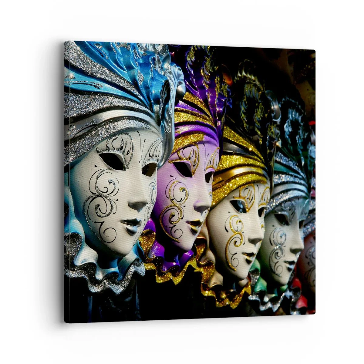 Vászonkép - Rejtély aranyban és ezüstben - 30x30 cm