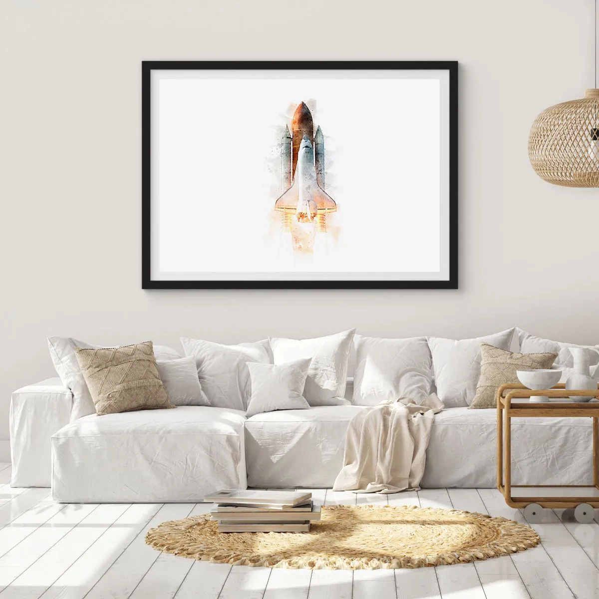 Poszter fehér keretben - Felfedezők az elején - 70x50 cm