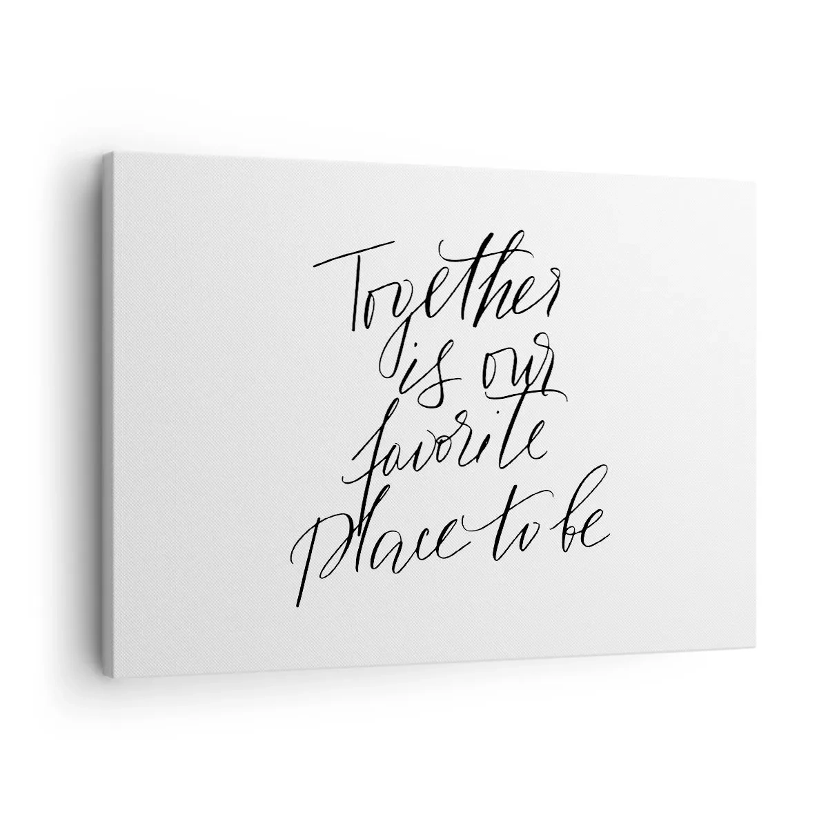 Vászonkép - Elegáns stílusú tipográfiai felirat fehér alapon - 70x50cm - Te is érzed? - Modern fali dekoráció nappalihoz és hálószobához ARTTOR