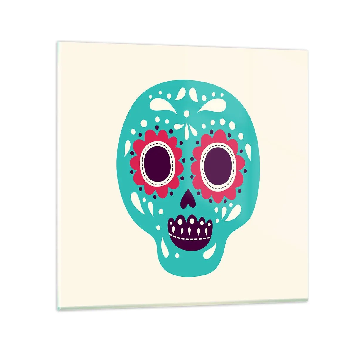 Üveg kép - Az élet - szórakozás a halálig - 30x30 cm