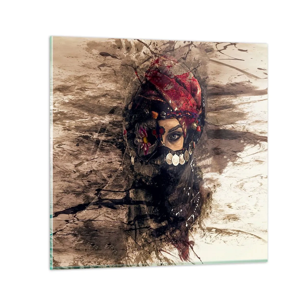 Üveg kép - Legalább riasztó - 30x30 cm