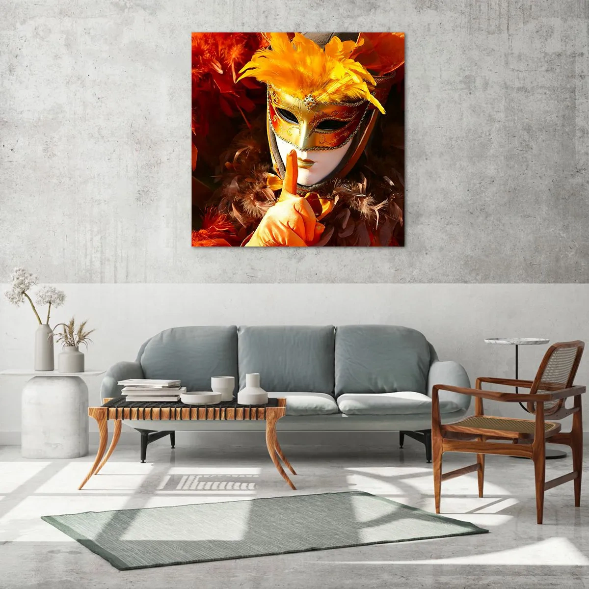 Üveg kép - A rejtély a játék része - 30x30 cm