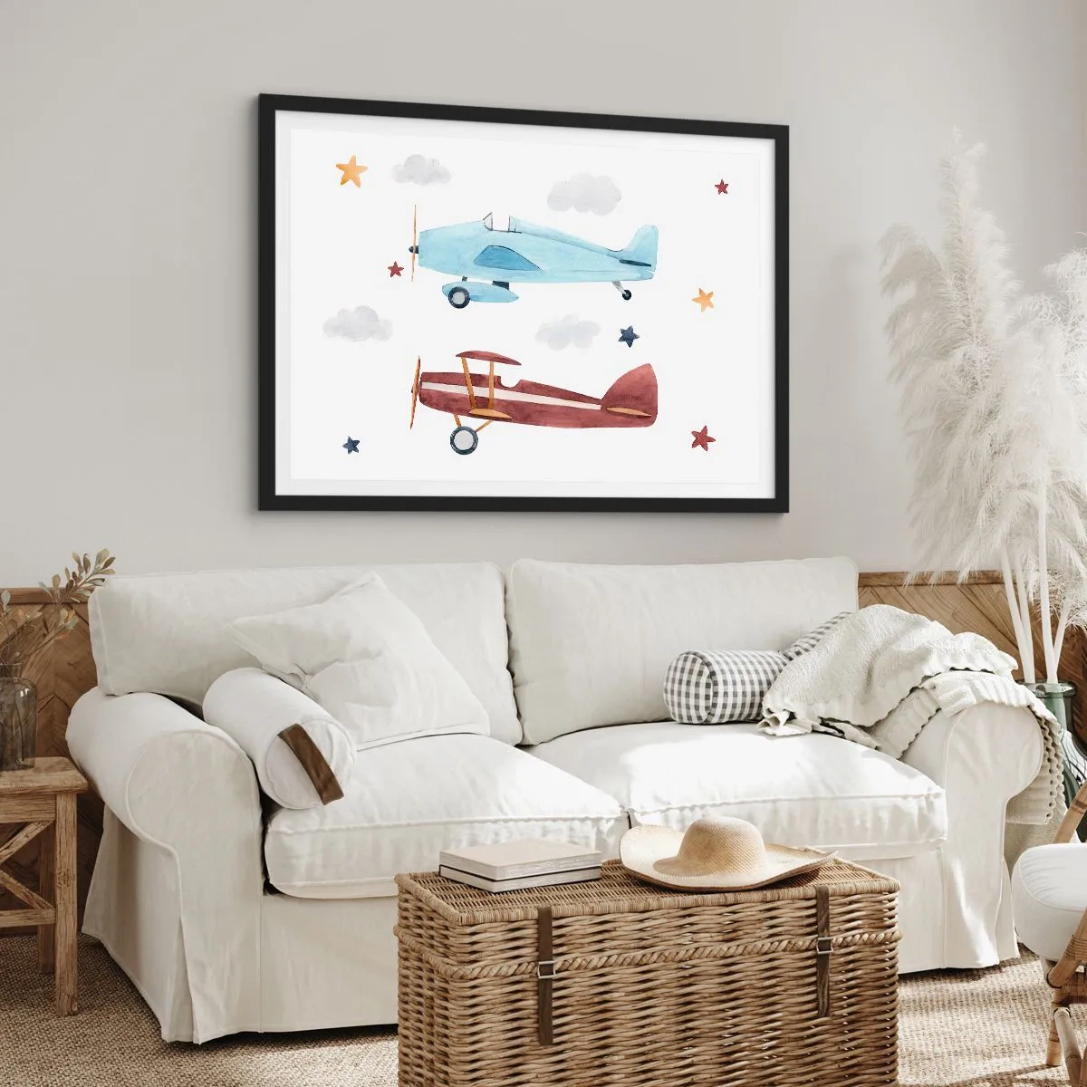 Poszter fehér keretben - Pilóta, várunk! - 70x50 cm