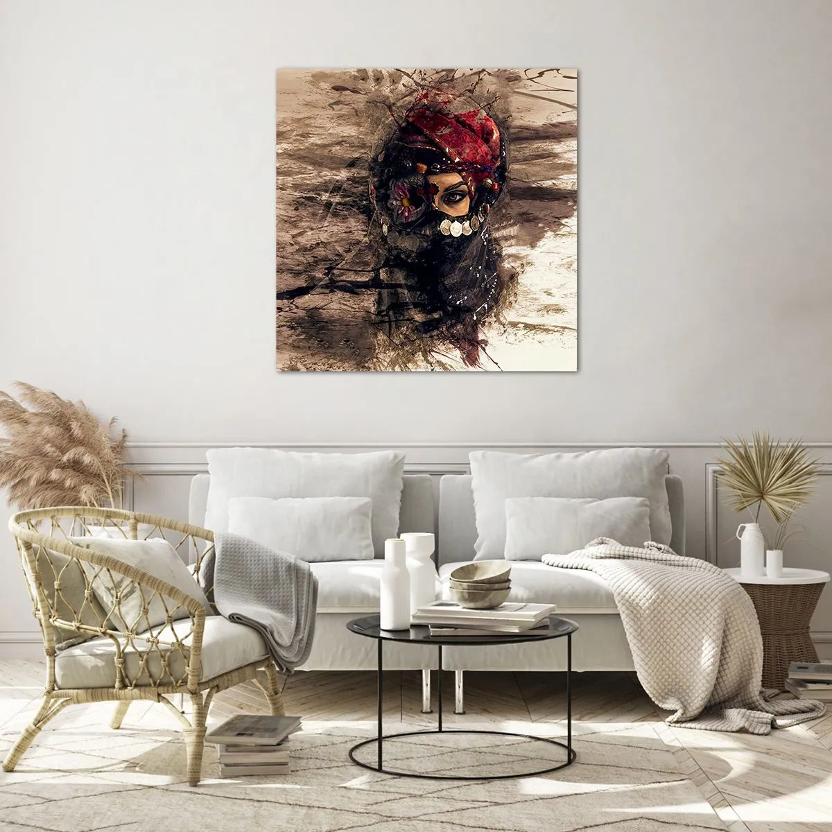 Üveg kép - Legalább riasztó - 30x30 cm