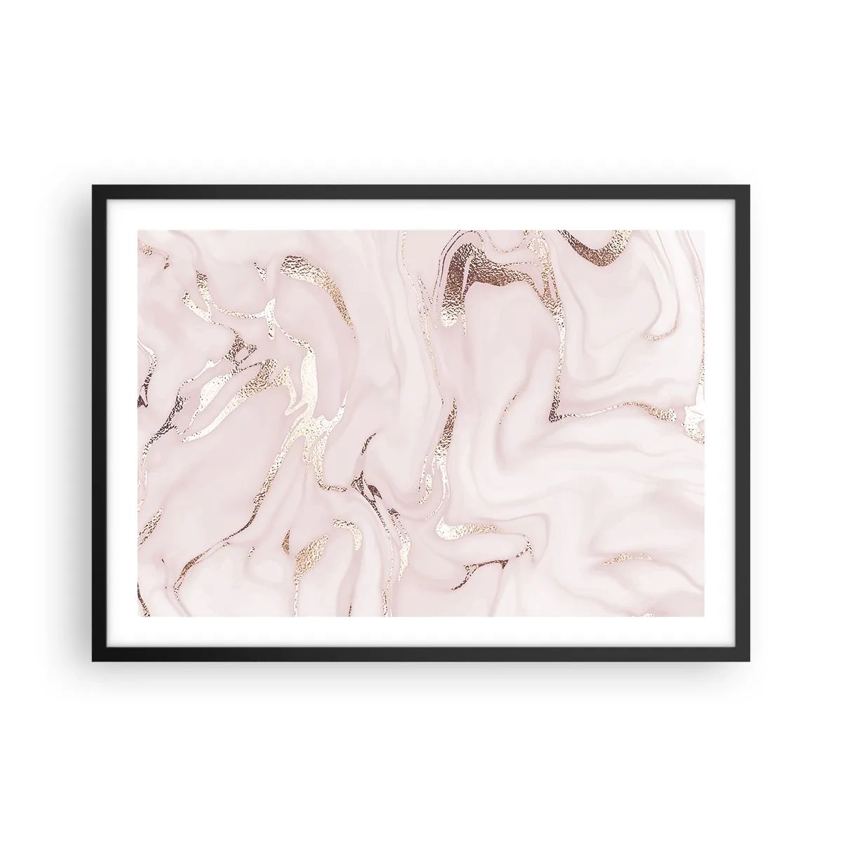 Poszter fehér keretben - Rózsaszín tébolyban - 70x50 cm