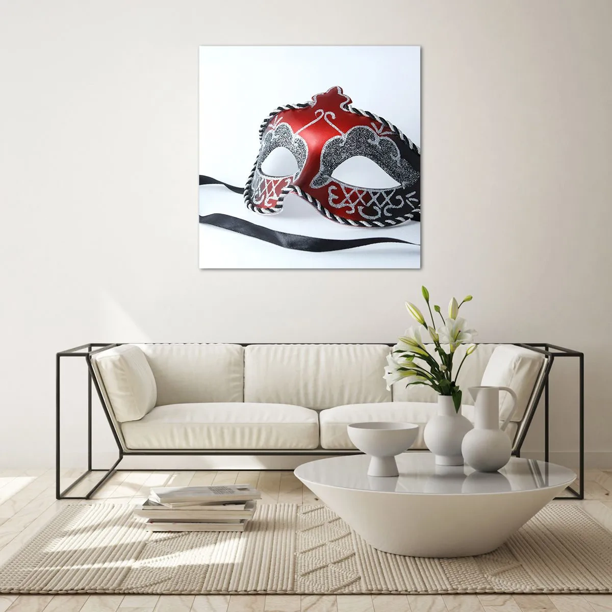 Üveg kép - Meghívó a bálba - 30x30 cm