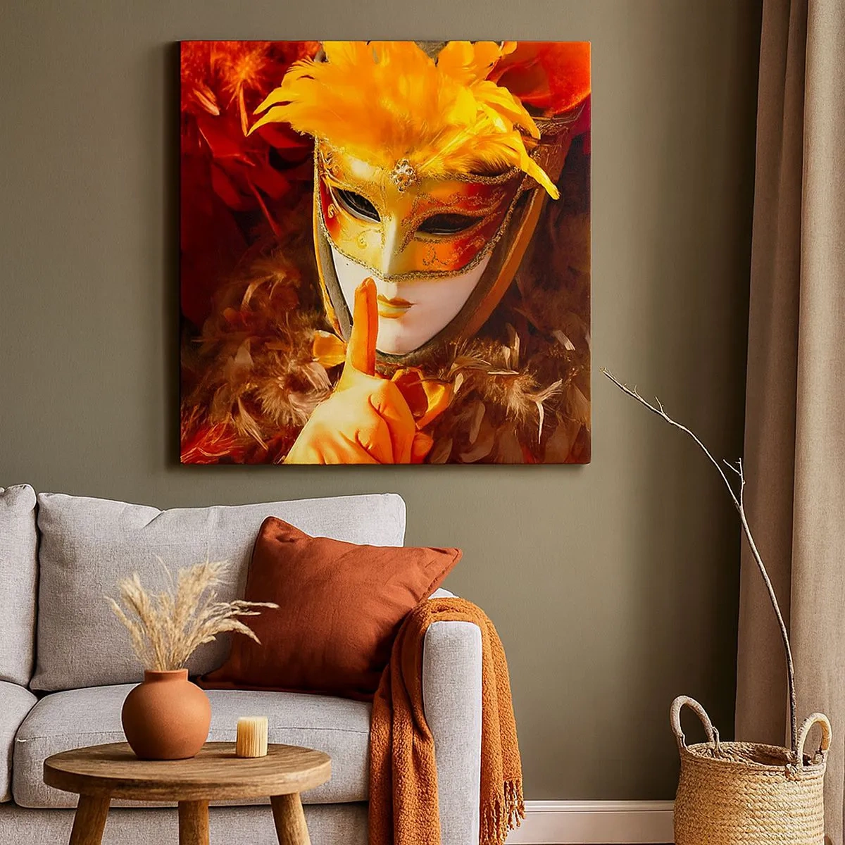 Vászonkép - A rejtély a játék része - 30x30 cm